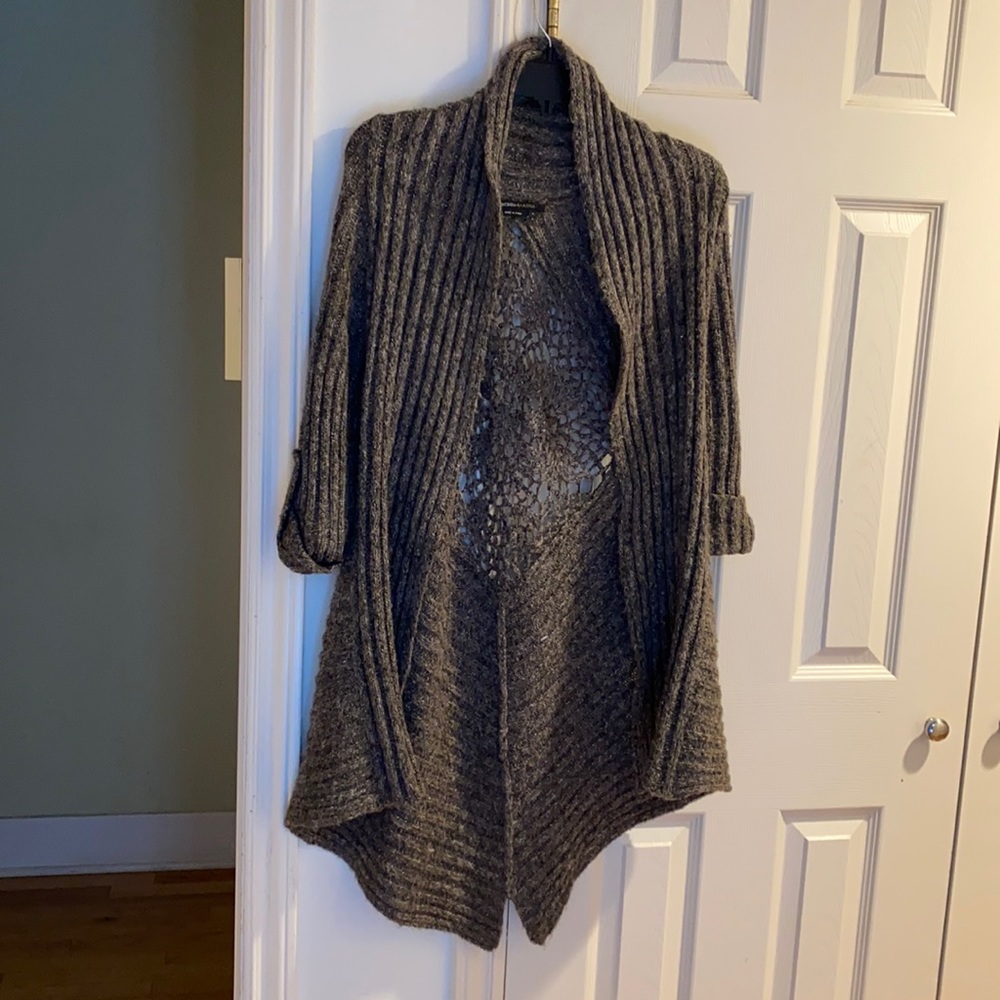 Long knitted jacket with 3/4 sleeve by BCBG